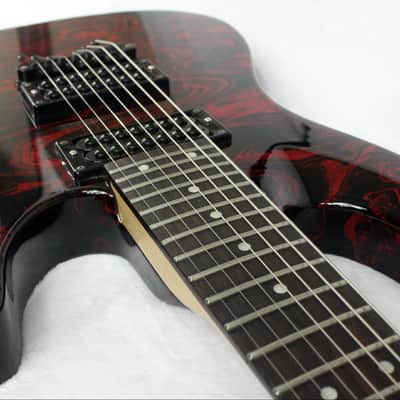 Custom Swirl Painted and Upgraded Dean Vendetta XM 7 -7 String Electric Guitar W/ Matching Headstock image 15