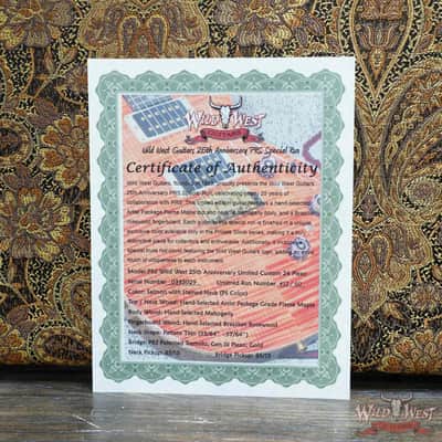 PRS Wild West Guitars 25th Anniversary Limited Run Wood Library Artist Package Custom 24 Piezo Salmon (Private Stock Color) 8.00 LBS (US Only / No International Shipping) image 12