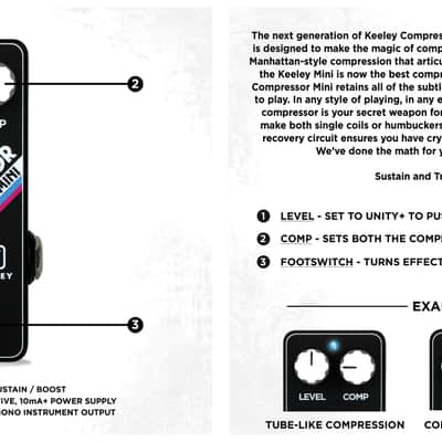 Keeley Compressor Mini 2021 Black image 6