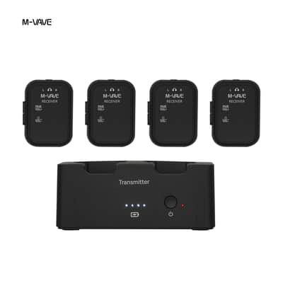 M-VAVE WP-12 2.4G Wireless Earphone Monitor System Rechargeable Transmitter 4 Receivers,price include the import duty to US buyer image 2