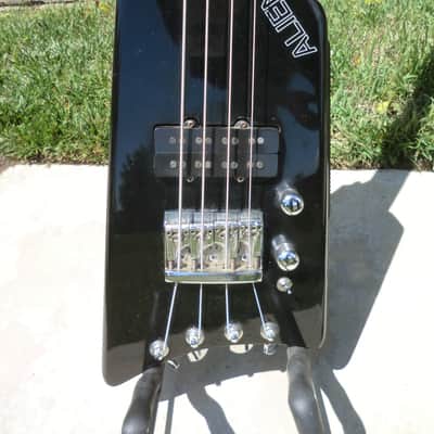 1985 Hondo Alien Headless Bass Guitar with Case image 3
