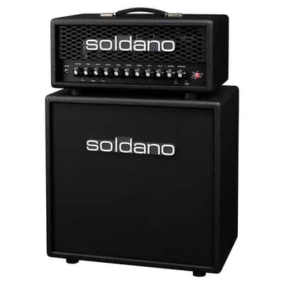 Soldano ASTRO Open Back Half Stack: 20 3-Channel 20-Watt Head & 1x12" Cab - Black image 6