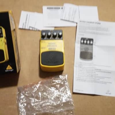 Behringer UC200 Ultimate Stereo Chorus pedal with box and manual image 1