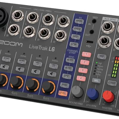 Zoom LiveTrak L-6 Digital Mixer and Multi-Track Recorder, 6-Channel image 2