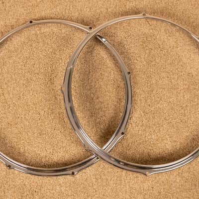 Vintage Sonor 14" Snare Drum Hoops (Pair) image 2