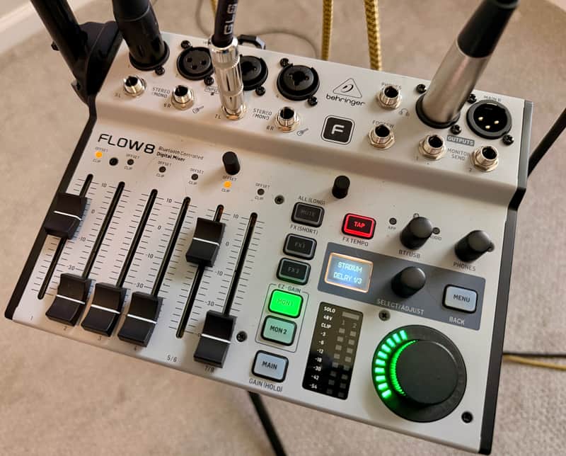 Behringer FLOW 8 Bluetooth Controlled 8-Input Digital Mixer 2020 - Present - Grey image 1