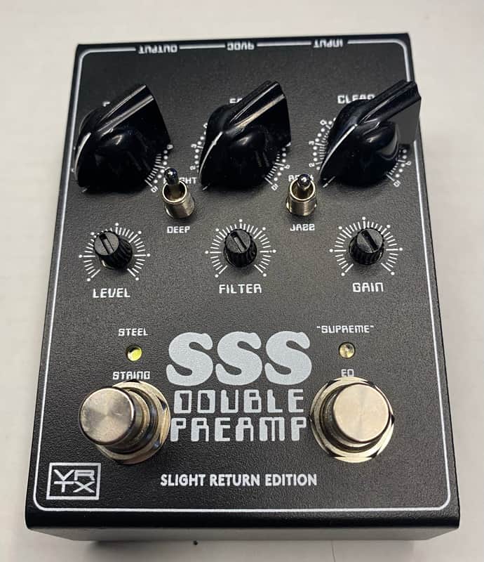 Vertex Steel String Supreme SSS SRV Slight Return Version 2021 - 2022 - Black image 1