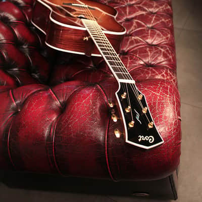 Cort GOLD A8 LB | Gold Series A8 Grand Auditorium Acoustic / Electric Cutaway Guitar. Light Burst. New with Full Warranty! image 17