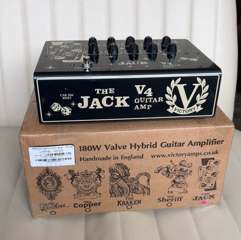 Victory Amps V4 The Jack 2-Channel 180-Watt Hybrid Guitar Amp Pedal 2022 - Present - Black image 1