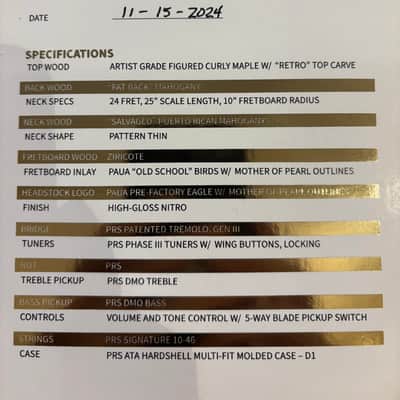 PRS 40th Anniversary Custom 24 2025 - Tiger Eye image 9