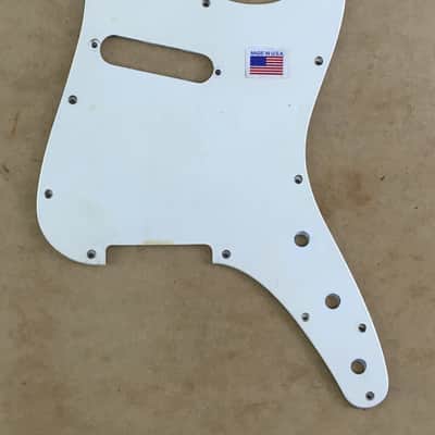 Vintage 1959 Pre-CBS Fender Musicmaster Pickguard Metal Shield Added Toggle Hole No Cracks image 1