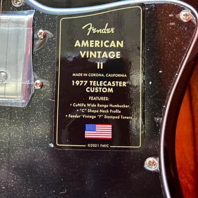 Fender American Vintage II '77 Telecaster Custom Maple Black #VS220382 8lbs 0.9 oz image 15