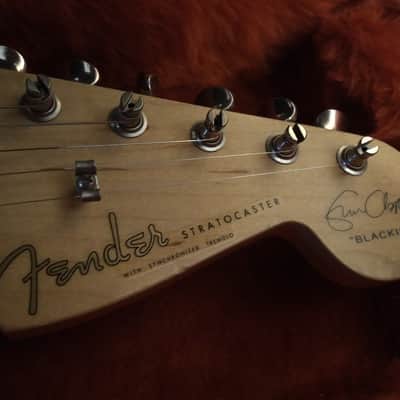 Fender Eric Clapton Stratocaster Blackie 1989 Black/White Fender Lace Gold Sensors imagen 9