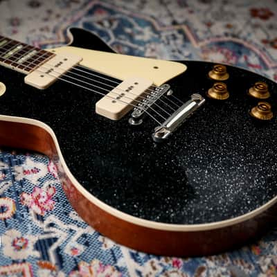 2025 Gibson Custom Shop Les Paul 56' Murphy Lab Ultra Light Aged Black Sparkle image 12