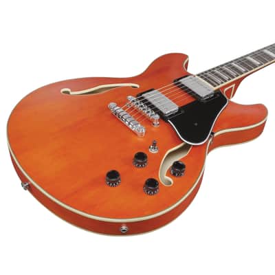 Ibanez AS73-TTF Artcore Transparent Tangerine Flat + NEW image 2