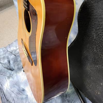 Video Demo Vintage RARE 1967 Guild D-44 NT Spruce Pearwood Dreadnought Acoustic Guitar Pro Setup New String Original Hard Shell Case image 9