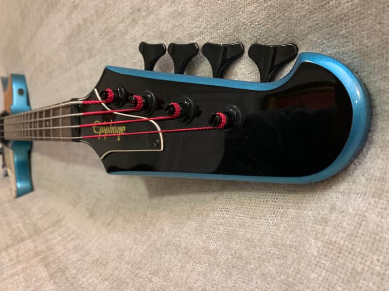 2006 Epiphone Thunderbird Bass Pelham Blue Limited Edition Custom