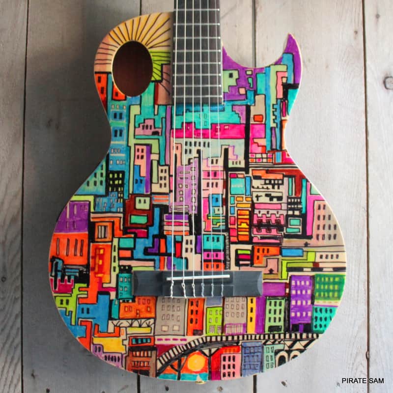 WASHBURN Festival  CUSTOM ART Guitar - EACT42S Classical Thinline image 1