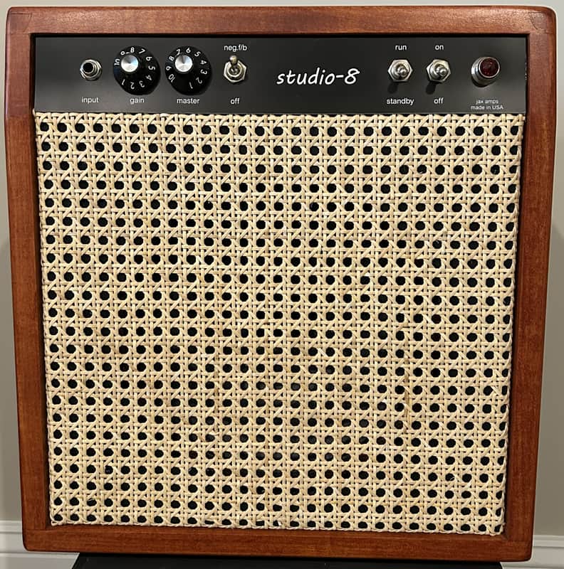 Jax Studio-8, 8-watt hand wired tube amp, 10" Eminence Alessandro speaker, dovetail maple cabinet image 1