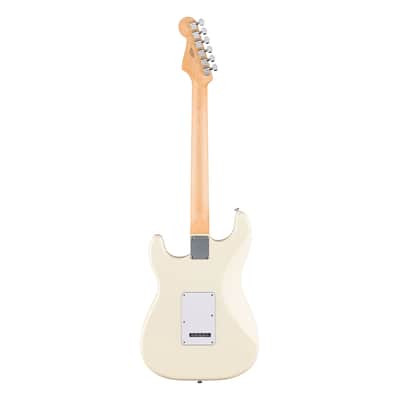 Used Fender Standard Stratocaster Electric Guitar - Olympic White w/Maple FB image 8