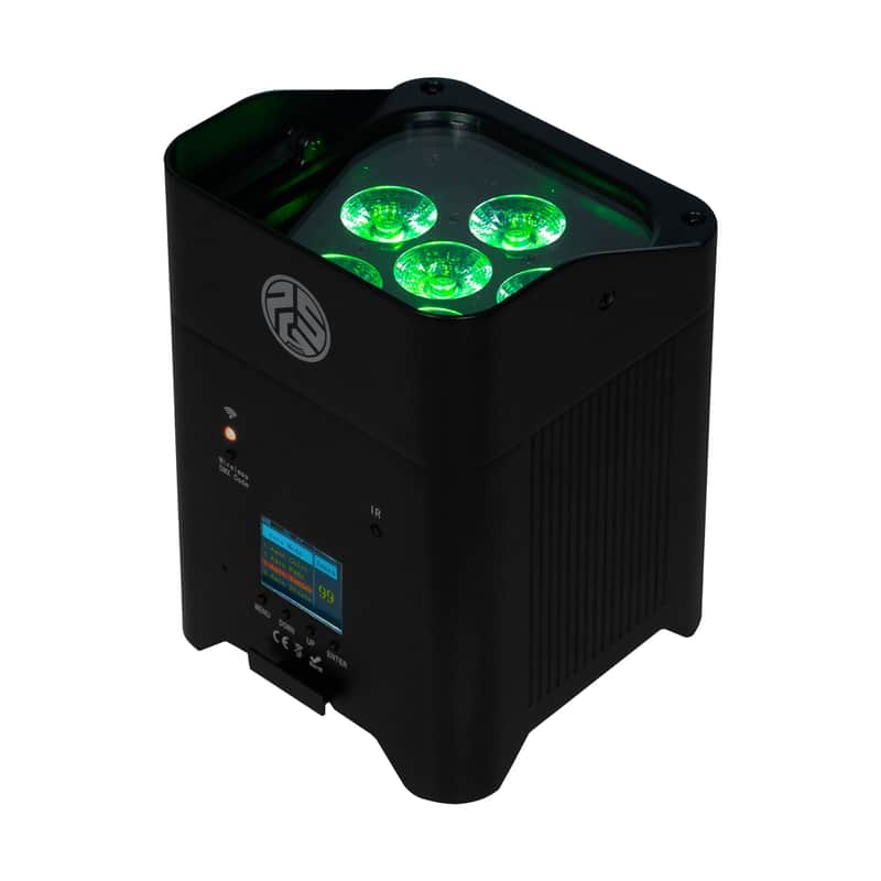 PSG Audio BP-6X18-B - 6x18W (108W) RGBWA+UV Wireless Battery Powered Par Light (Black) image 1