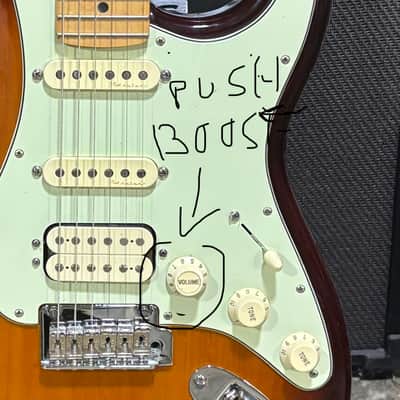 Fender Deluxe Stratocaster HSS with Maple Fretboard 2017 - 2021 - Tobacco Sunburst image 3