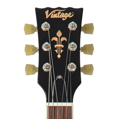 Vintage V100P ReIssued Electric Guitar ~ Boulevard Black image 4