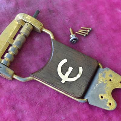 Vintage 1960's Epiphone Vibrola Tailpiece GOLD Sheraton Riviera Crestwood 1964 image 1