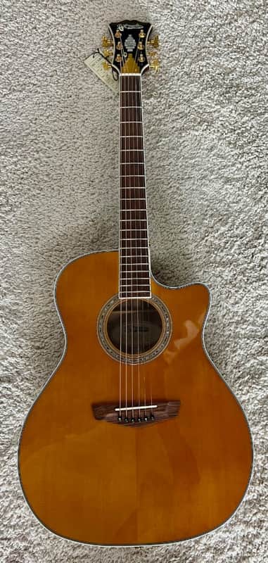D'Angelico Excel Gramercy XT Acoustic Electric, Vintage Natural DAEG200XTVNATGP image 1