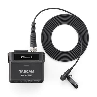 Tascam DR-10L PRO Ultra-Compact 32-bit Float Audio Field Recorder w/ Lavalier Mic image 2