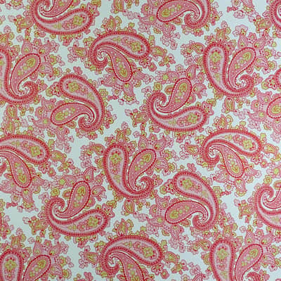 Luthitec Clear Backed Pink Paisley Paper Guitar Body Decal - 420x295mm image 2