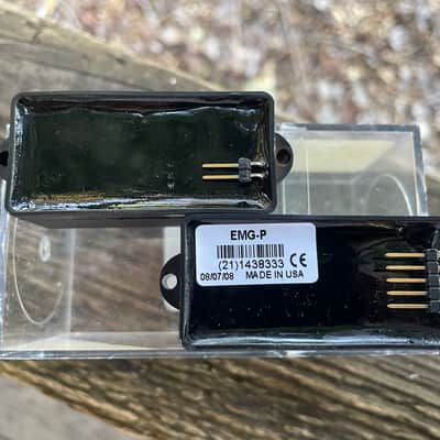 EMG P Style bass pickups - Black image 2