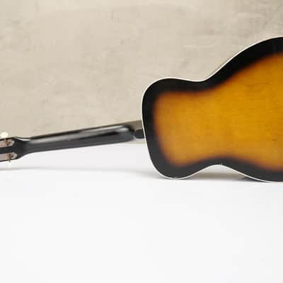60s Fender F-70-B Uni-Bar Parlor Acoustic Slide Guitar F-1000 w/Soft Case #55890 image 13