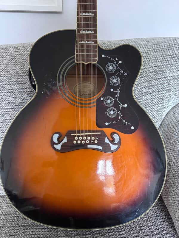 Epiphone EJ212 Super Jumbo 1994 - 2000 - Vintage Sunburst image 1