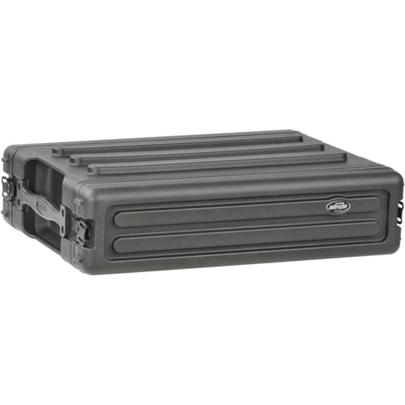 SKB Cases 1SKB-R2S Roto-Molded 2U Shallow Rack Case UPC 789270995048 image 1