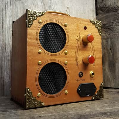 The "Delta Driver" Dual-Speaker, Dual-Input Cigar Box Amplifier - for MP3/Smartphones and/or Guitar! image 2