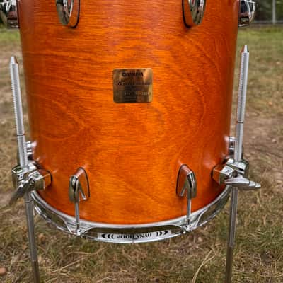 Yamaha Custom Absolute Bop Jazz Drum Set 10x7, 12x8 toms , 14x14 floor, 18x14 Vintage Natural Maple bass, Birch toms Gold badge MIJ image 19
