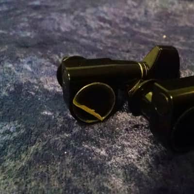 1990s Ibanez Gotoh Black Tuners R-hand 6 in Line Tuners image 2