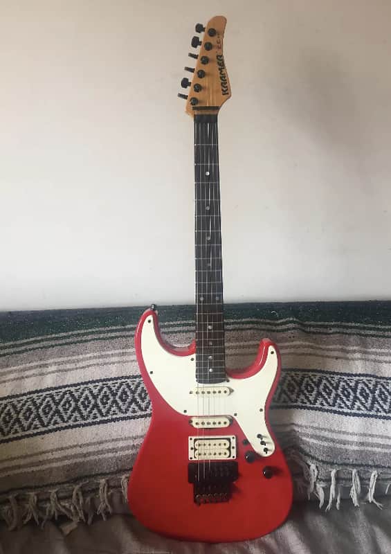 1987 Kramer E.E. Pro 1, Elliot Easton Signature, *Red/White Super Strat, OHSC* image 1