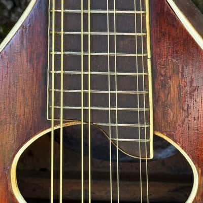Vintage 1920’s Victoria “ Guaranteed Perfect Scale” Flatback Mandolin B&J New York-Solid Spruce Top- Mahogany Back & Sides- Made in USA image 6