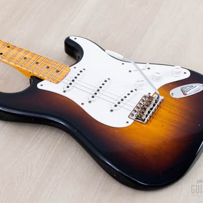 2024 Fender Custom Shop Limited Edition 1954 Stratocaster 70th Anniversary Journeyman Relic Sunburst w/ Case, CoA image 8