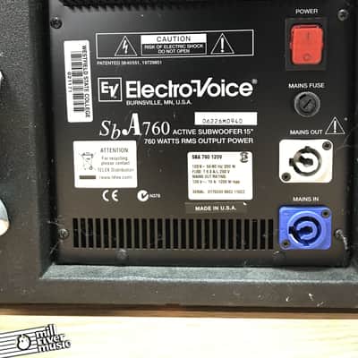 Electro-Voice EV SBA760 15" Powered Subwoofer image 5