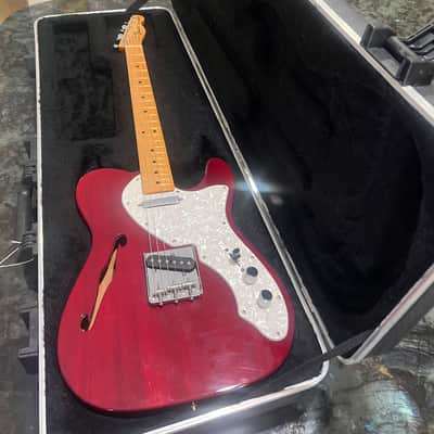 Fender '69 Vintage Thinline Telecaster FSR (Fender Special Run) 2003 cherry red image 2