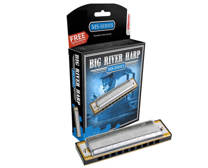 Hohner 590BX-Bb MS Series Modular Big River Harp Harmonica - Key of Bb image 1
