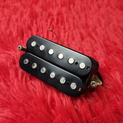Unknown Brand Humbucker - Possibly 1980's - 2020's - Black - Double Slug - 8.59K - Ceramic Magnet image 1