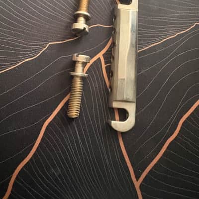 Tone Pros Wraparound Bridge with Studs - Aged Nickel image 1