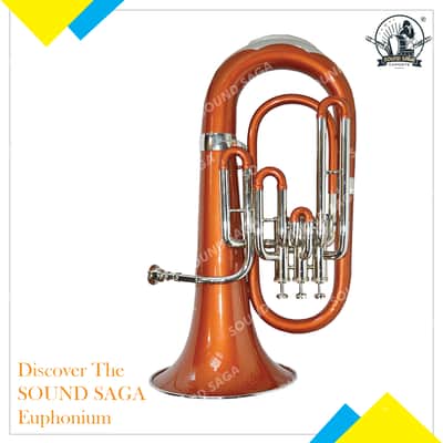 Brand new Euphonium 3 valve Silver Chrome Finish image 9