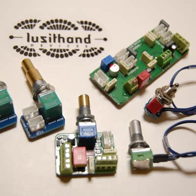 Lusithand Devices 800 BMF on board bass preamp back cavity mounting image 2