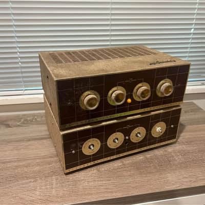 PAIR of Stromberg Carlson AR-419 hi-fi tube power amps stereo amplifiers 6L6 image 1