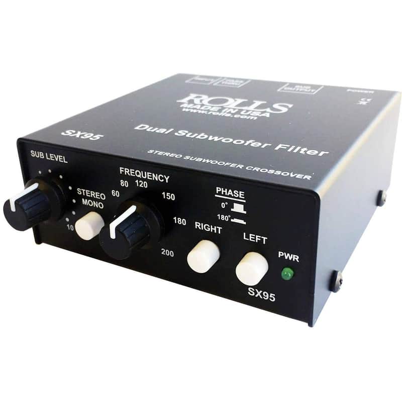ROLLS SX95 Stereo Subwoofer Crossover/Filter, 12V Auxiliary Power Outlet image 1